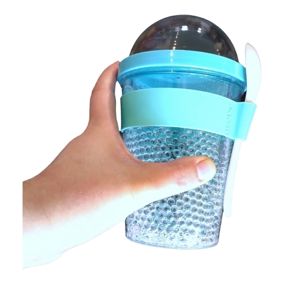 🍉2/40🍉NWT Indigo Chill Yogurt 2 Go insulated cup To Go yogurt Cup Container - Picture 9 of 15